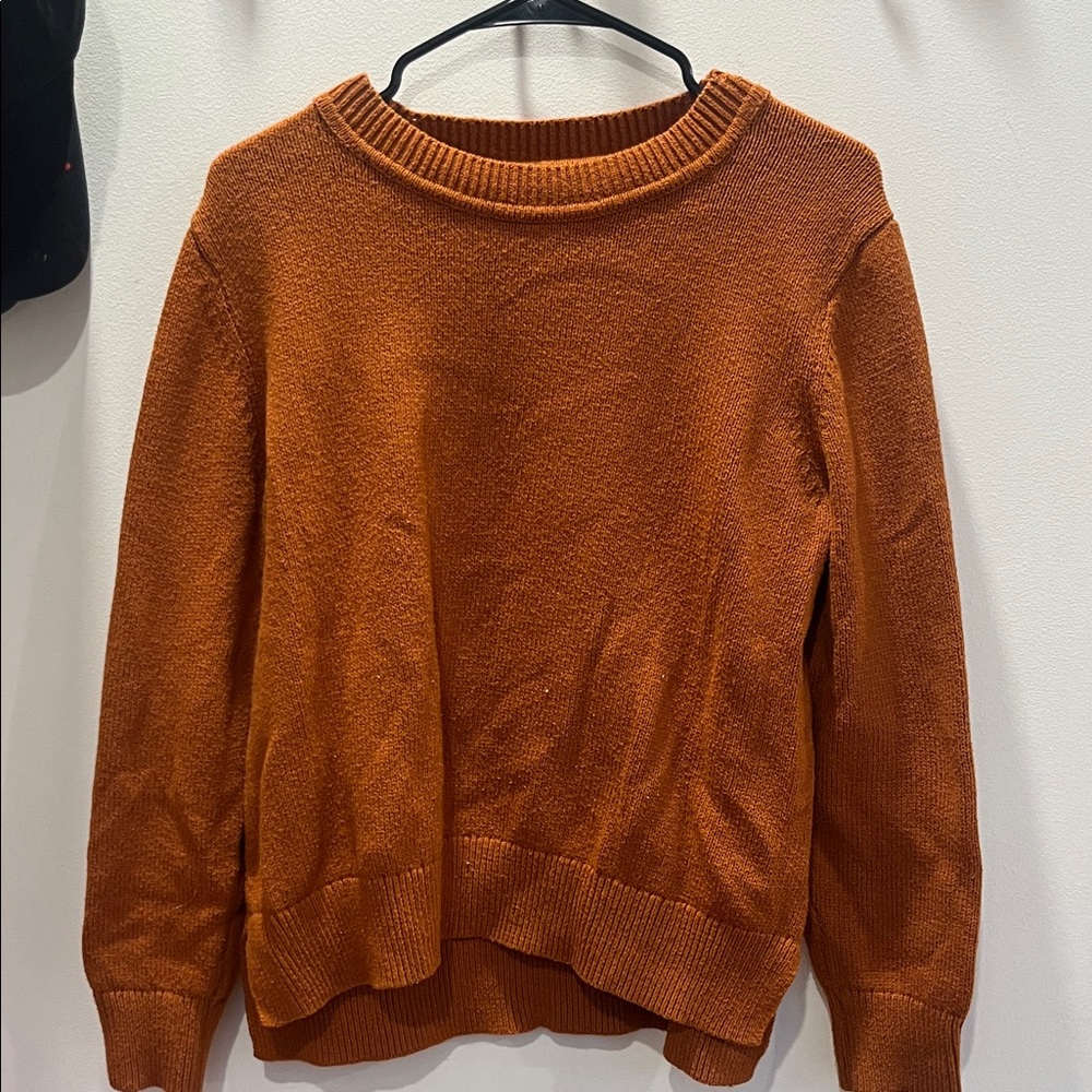 Banana Republic Warm Orange Crew Neck Sweater